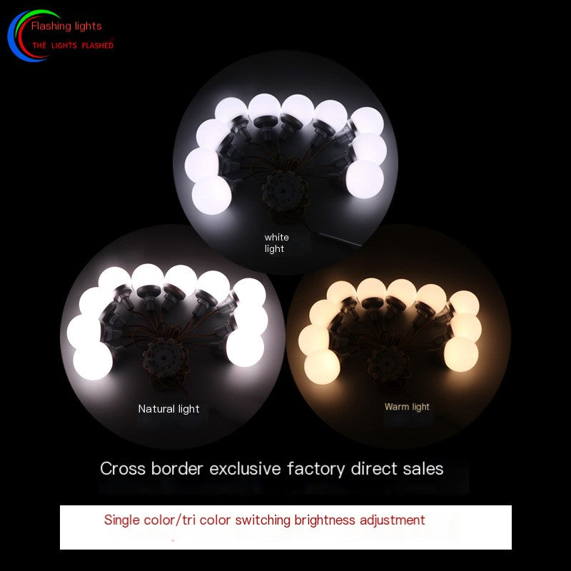 LED Makeup Light with Three Colors for Vanity Mirror