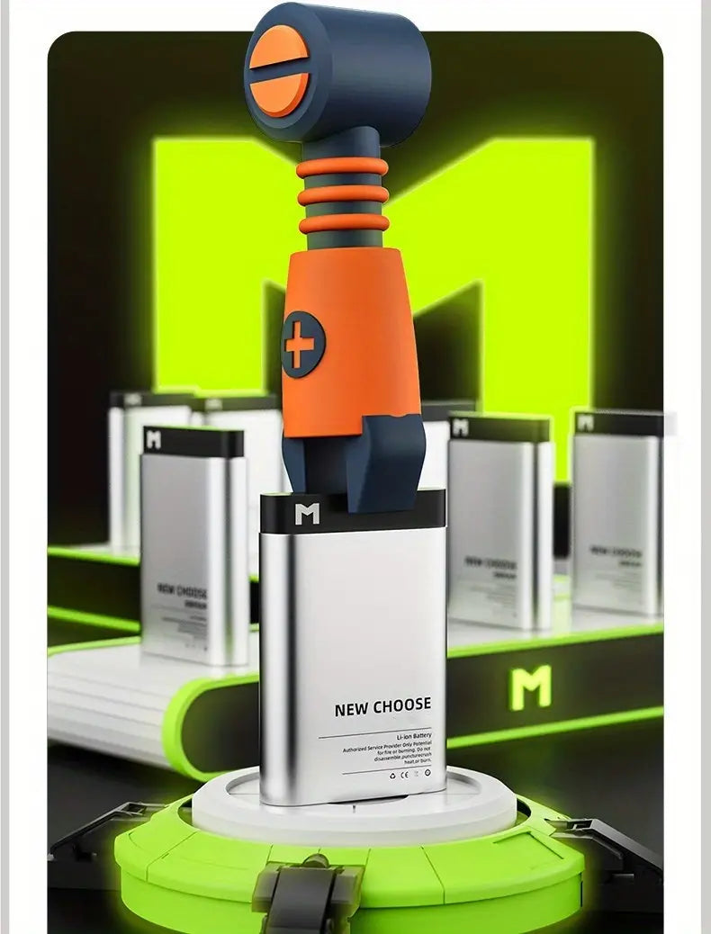 Portable Neck Fan, USB Rechargeable, 900 mAh, 3 Speeds