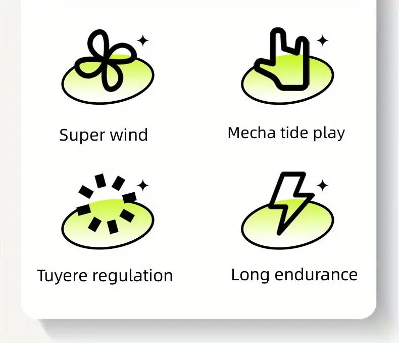 Portable Neck Fan, USB Rechargeable, 900 mAh, 3 Speeds